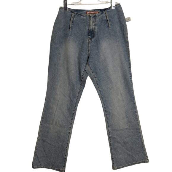 NWT Vanilla Star Vintage 90's Mid Rise Bootcut Jeans No Waistband Women's - Picture 1 of 11